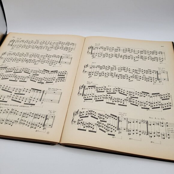 Virgil Clavier Method Book 2 Antique 1906 Hardcover Foundation Exercises Piano - Picture 14 of 16